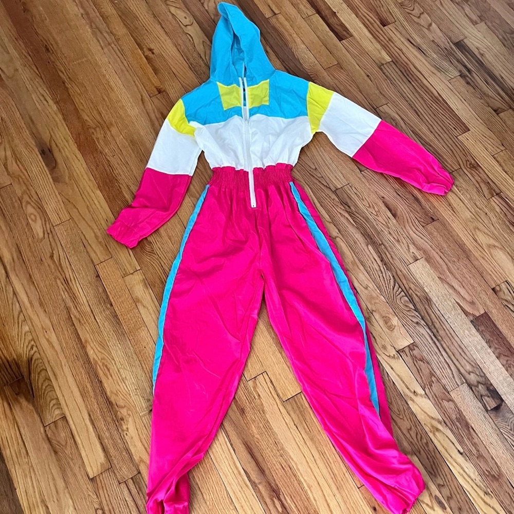 Vintage 1980s Colorblock Jumpsuit